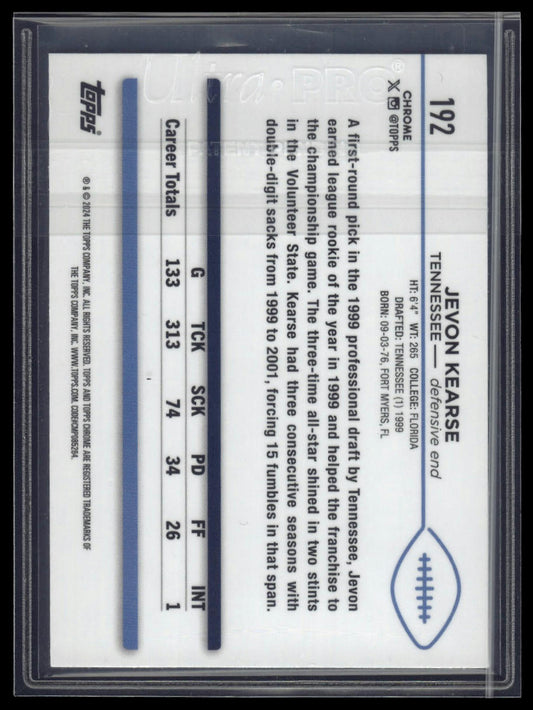 2024 Topps Chrome #192 Jevon Kearse Magenta Speckle Refractor #/399
