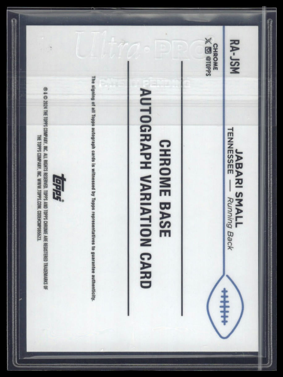 2024 Topps Chrome abari Small Rookie Auto Green Geometric Refractor #/99