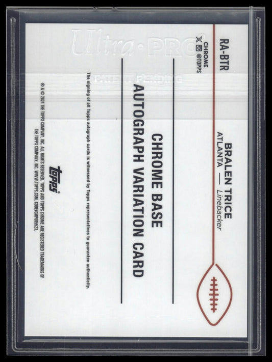 2024 Topps Chrome #RA-BTR Bralen Trice Rookie Autographs