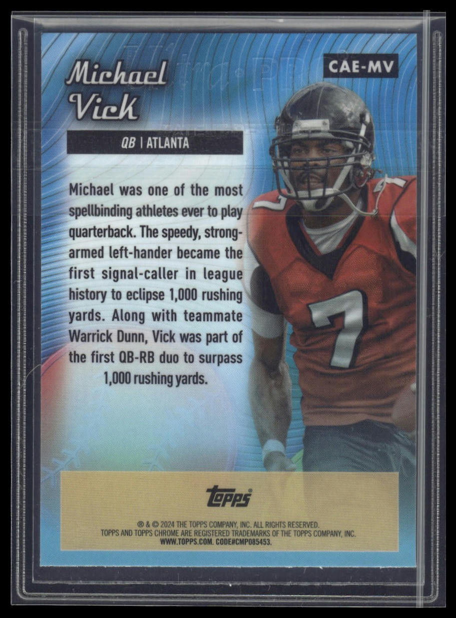 2024 Topps Chrome #CAE-MV Michael Vick Chrome All-Etch Refractor