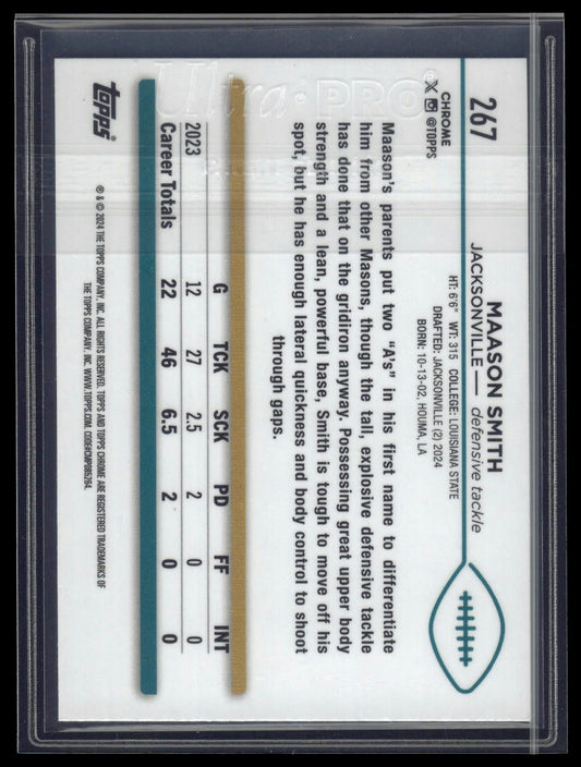 2024 Topps Chrome #267 Maason Smith Green Refractor #/99