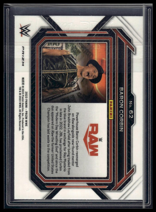 2023 Panini Prizm WWE #62 Baron Corbin Under Card