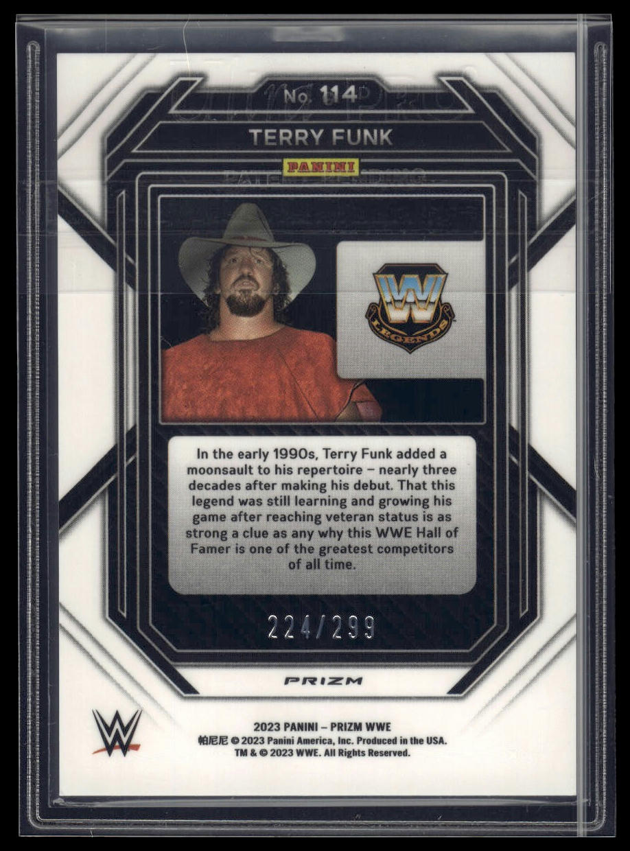 2023 Panini Prizm WWE #114 Terry Funk Red #/299