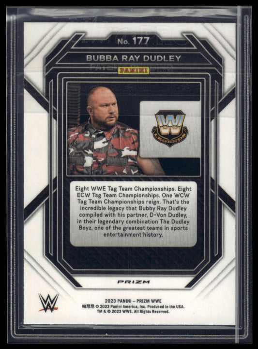 2023 Panini Prizm WWE #177 Bubba Ray Dudley Ruby Wave