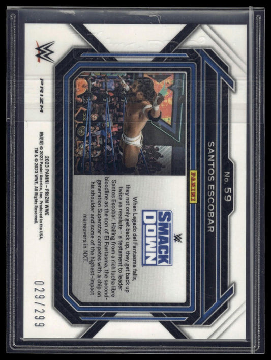 2023 Panini Prizm WWE #59 Santos Escobar Red #/299
