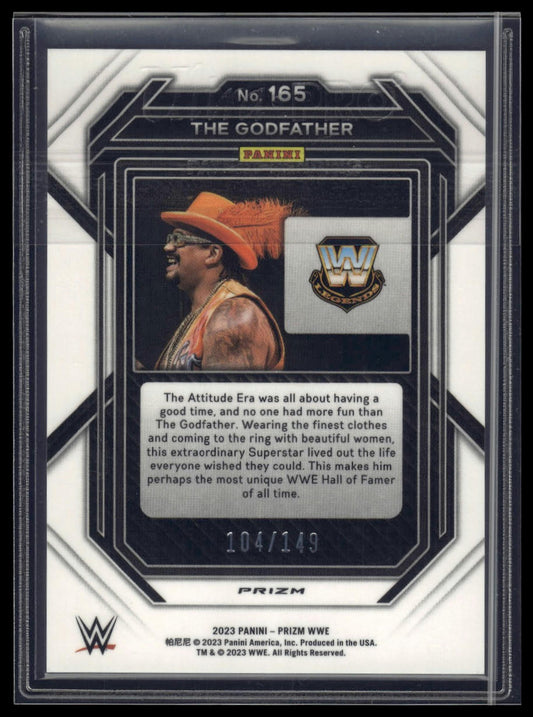2023 Panini Prizm WWE #165 The Godfather Purple #/149