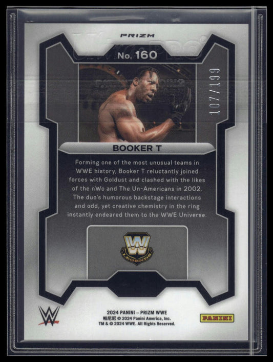 2024 Panini Prizm WWE #160 Booker T Blue Prizms #/199