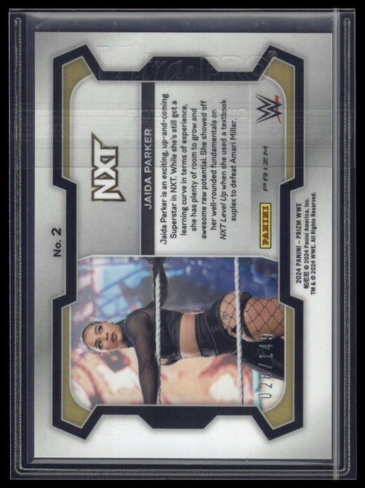 2024 Panini Prizm WWE #2 Jaida Parker Purple Prizms #/149