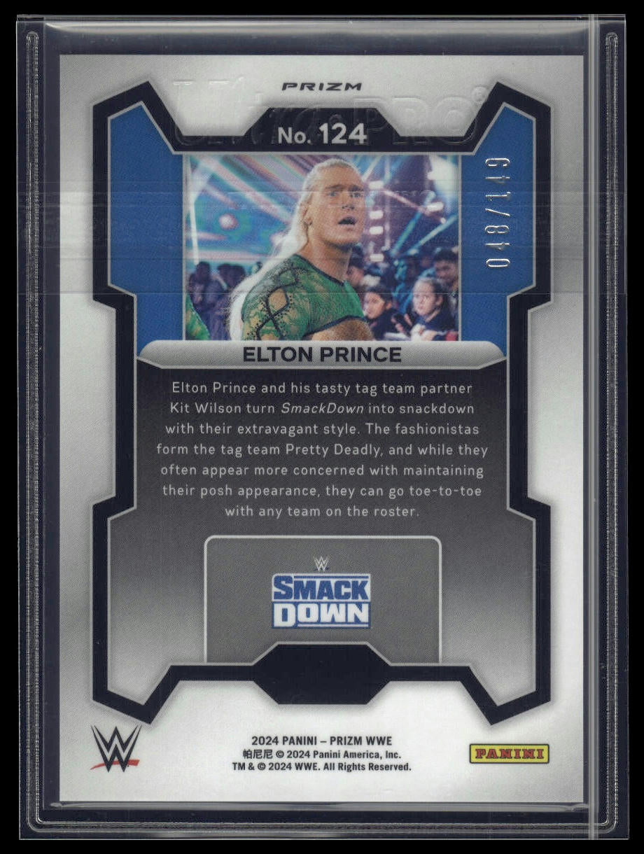 2024 Panini Prizm WWE #124 Elton Prince Purple Prizms #/149