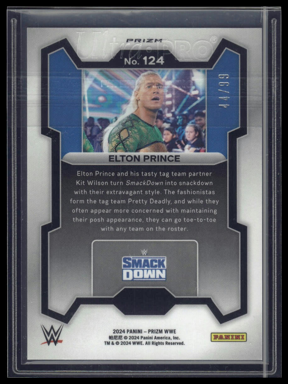 2024 Panini Prizm WWE #124 Elton Prince Orange Prizms #/99