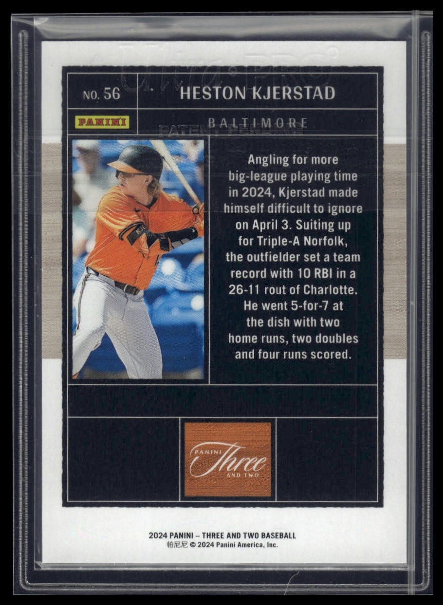2024 Panini Three and Two #56 Heston Kjerstad #/99