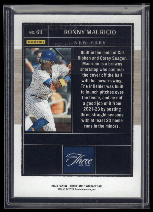 2024 Panini Three and Two #69 Ronny Mauricio #/99