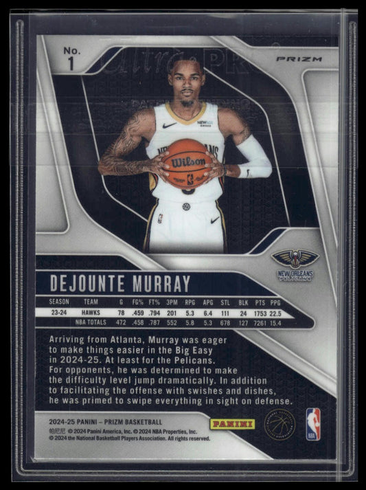 2024-25 Panini Prizm #1 Dejounte Murray Prizms Silver