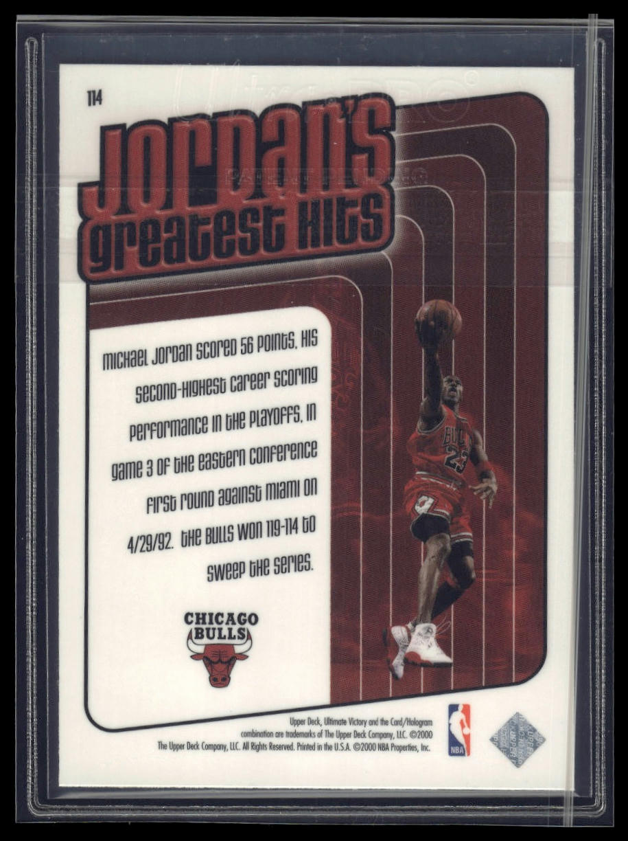 1999-00 Upper Deck Ultimate Victory #114 Michael Jordan