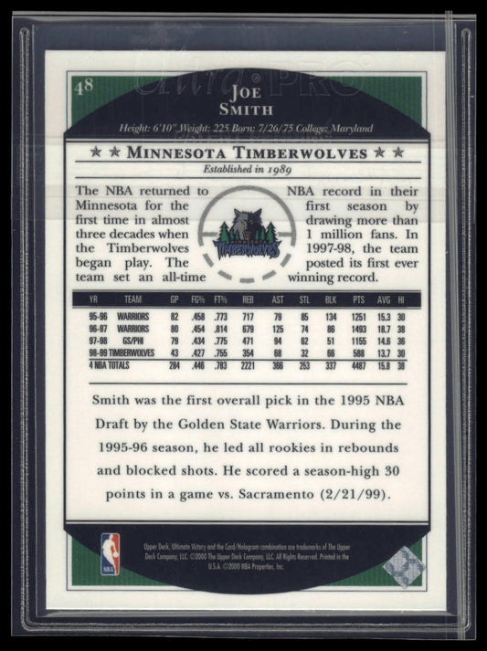 1999-00 Upper Deck Victory #153 Joe Smith
