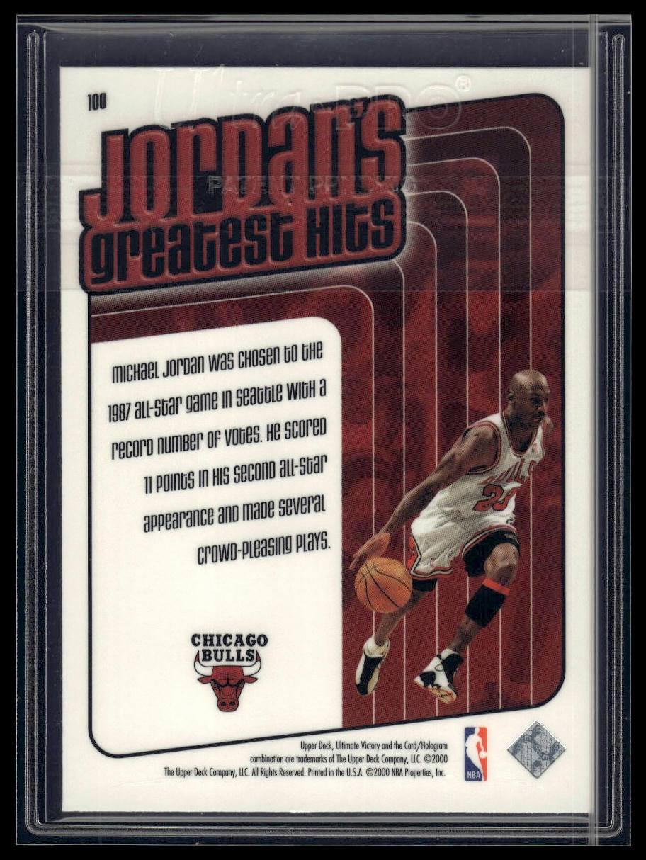 1999-00 Upper Deck Ultimate Victory #100 Michael Jordan
