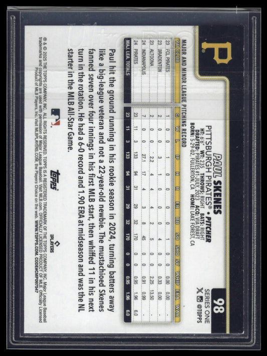 2025 Topps #98 Paul Skenes