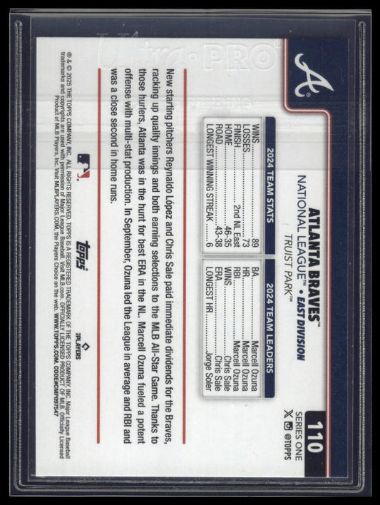 2025 Topps Series 1 #110 Atlanta Braves