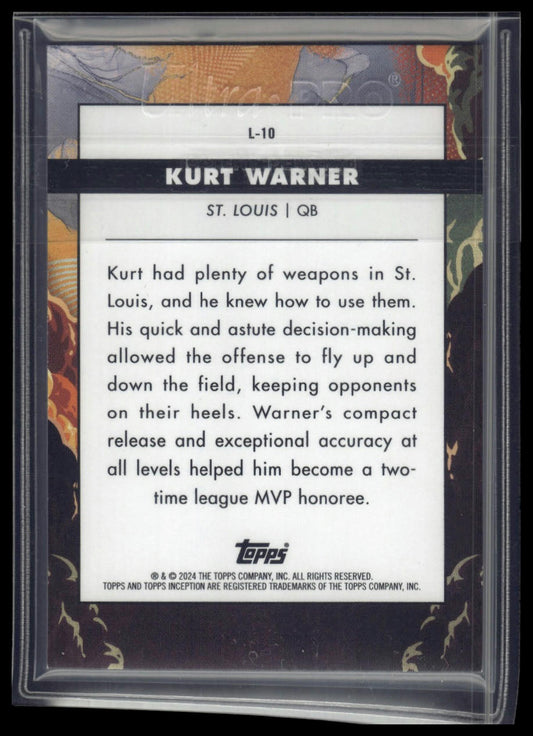 2024 Topps Inception #L-10 Kurt Warner Launch