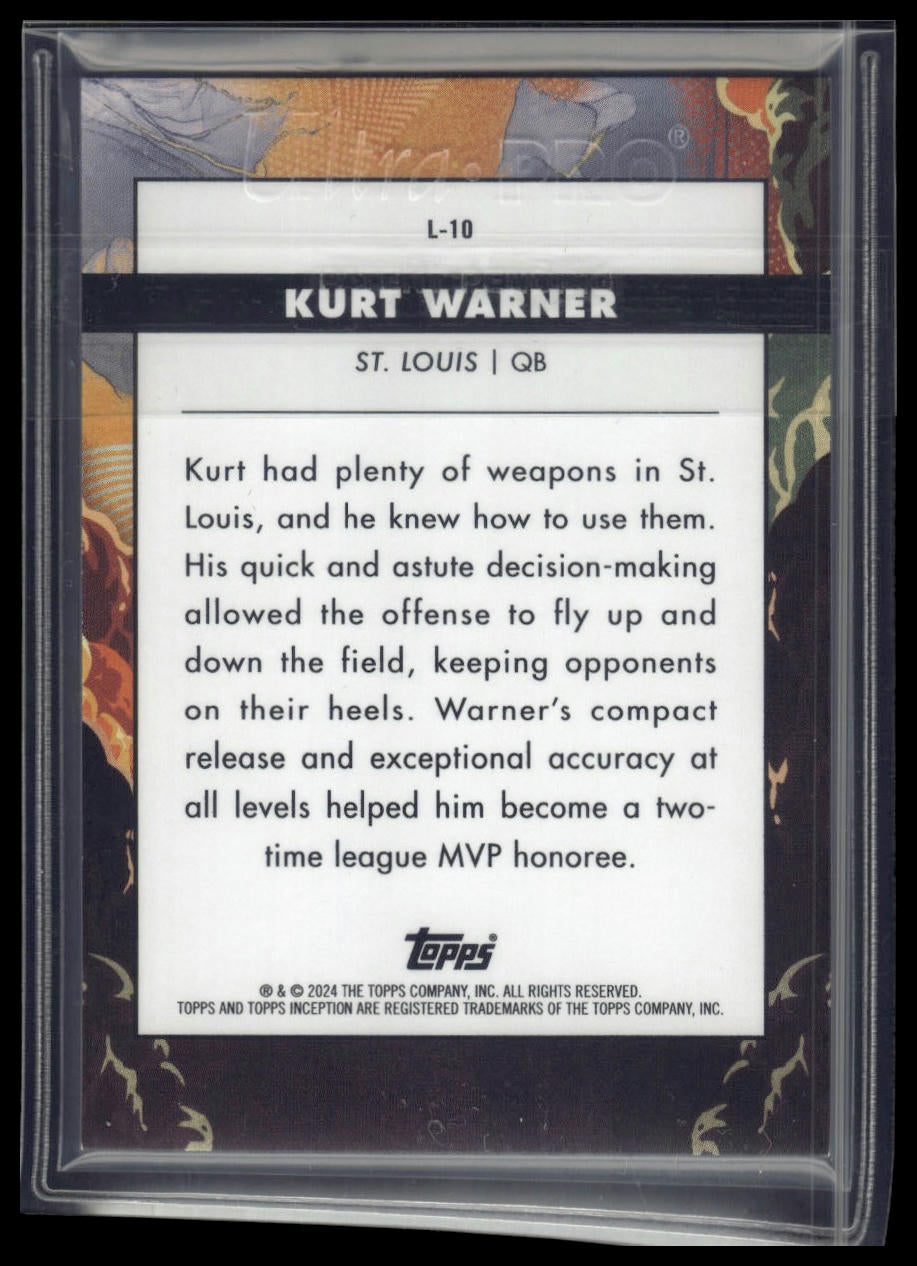 2024 Topps Inception #L-10 Kurt Warner Launch