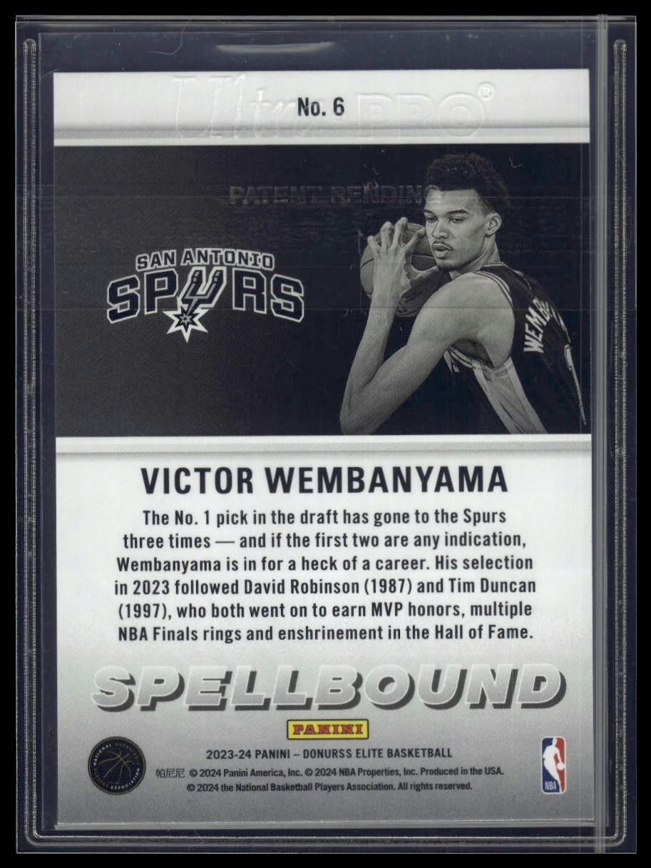 2023-24 Donruss Elite #6 Victor Wembanyama Spellbound