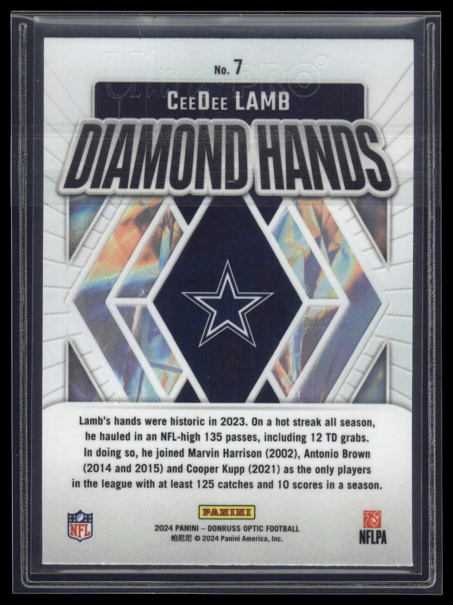 2024 Donruss Optic #7 CeeDee Lamb Diamond Hands