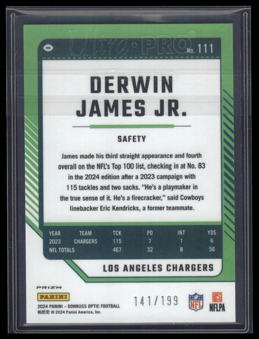 2024 Donruss Optic #111 Derwin James Jr. Blue #/199