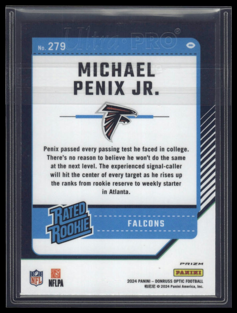 2024 Donruss Optic #279 Michael Penix Jr. Pink