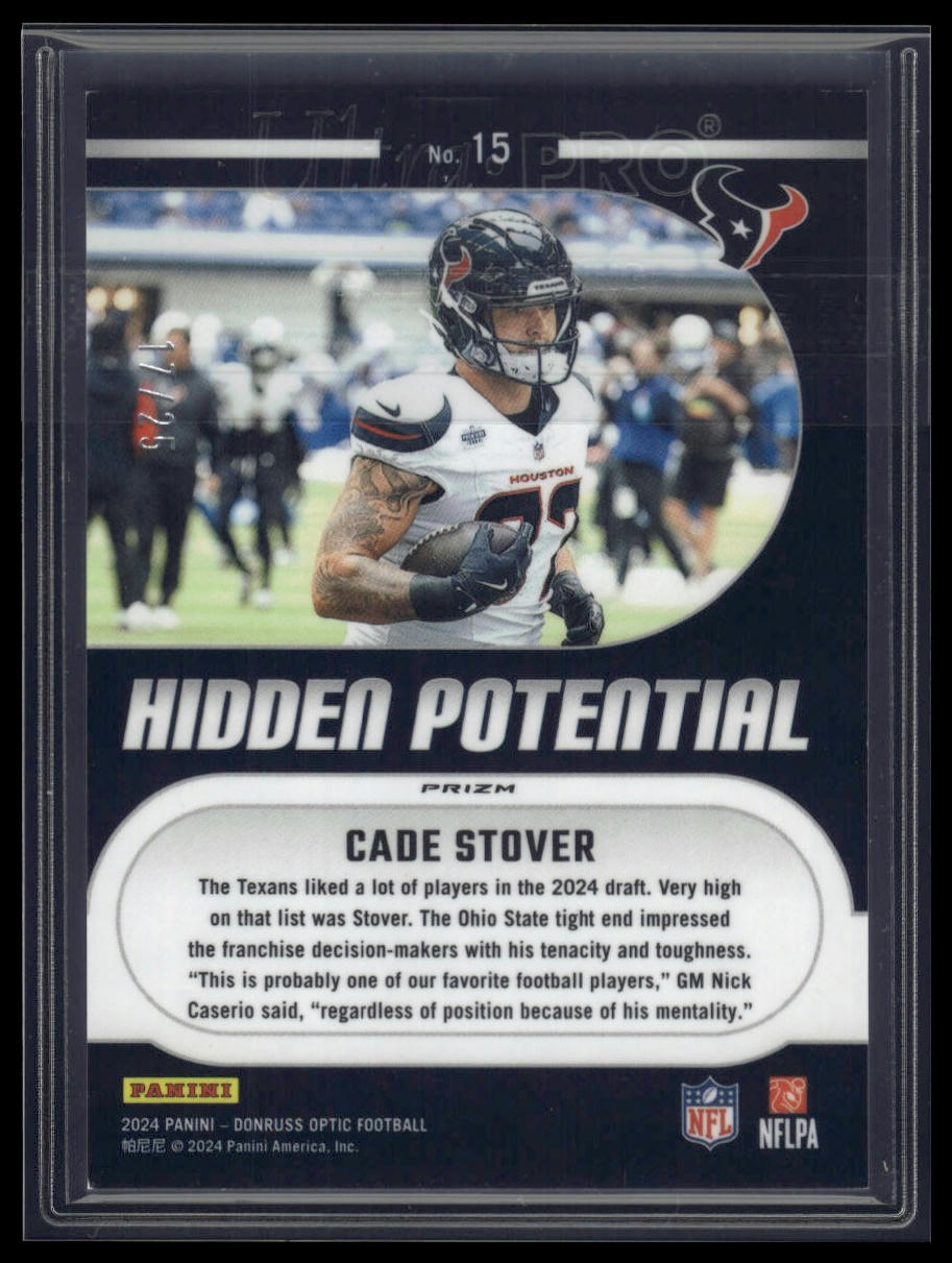 2024 Donruss Optic #15 Cade Stover Hidden Potential