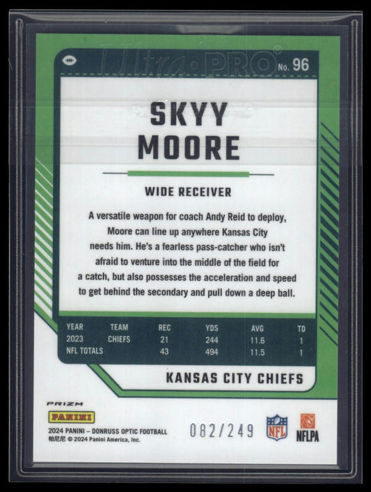 2024 Donruss Optic #96 Skyy Moore Orange #/249
