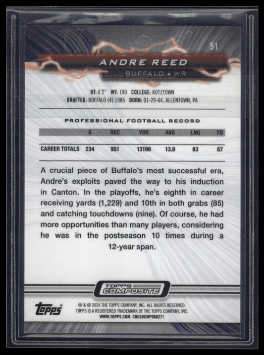 2023 Topps Composite #51 Andre Reed Resurgence Surge #/249