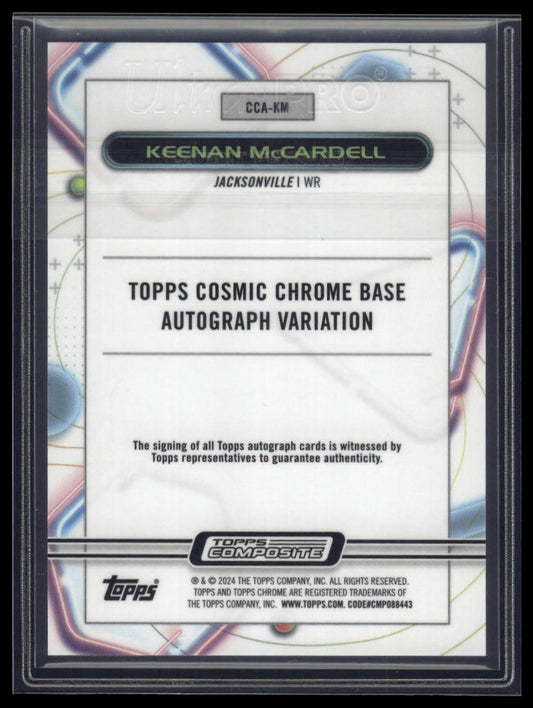 2023 Topps Composite #CCA-KM Keenan McCardell Cosmic Chrome Autographs