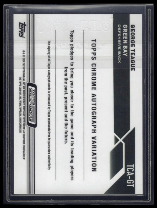 2023 Topps Composite #TCA-GT George Teague Topps Chrome Autographs