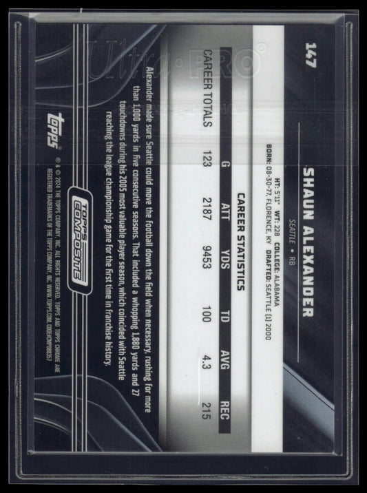 2023 Topps Composite #147 Shaun Alexander Topps Chrome Black Green /99