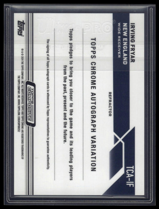 2023 Topps Composite #TCA-IF Irving Fryar Topps Chrome Autographs #/299