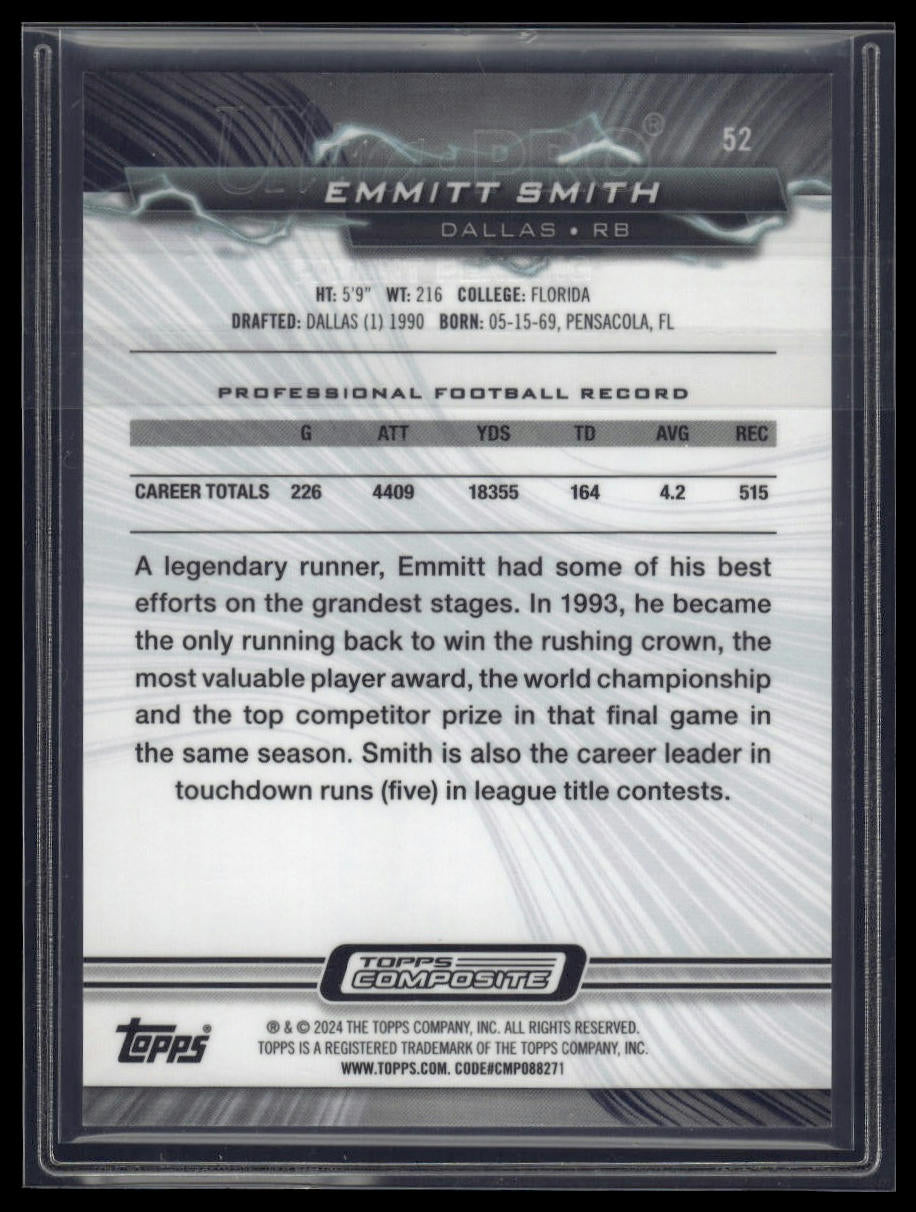 2023 Topps Composite #52 Emmitt Smith Resurgence Surge #/249