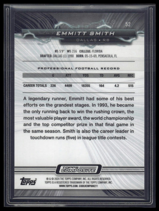 2023 Topps Composite #52 Emmitt Smith Resurgence Surge #/249