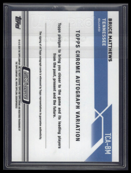 2023 Topps Composite #TCA-BM Bruce Matthews Topps Chrome Autographs Geometric