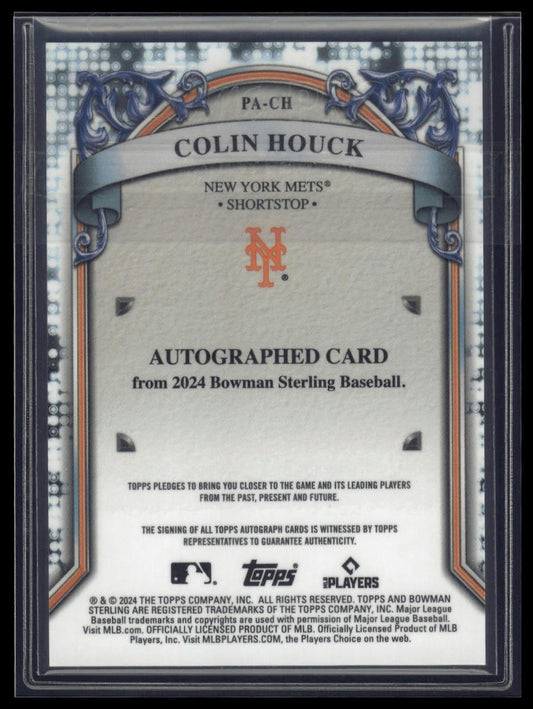 2024 Bowman Sterling #PA-CH Colin Houck Prospect Autographs