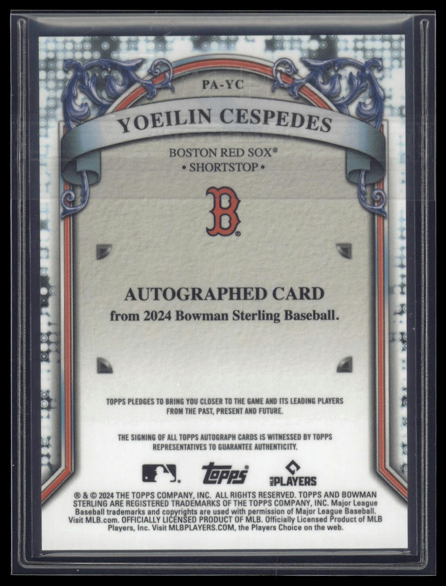 2024 Bowman Sterling #PA-YC Yoeilin Cespedes Prospect Autographs
