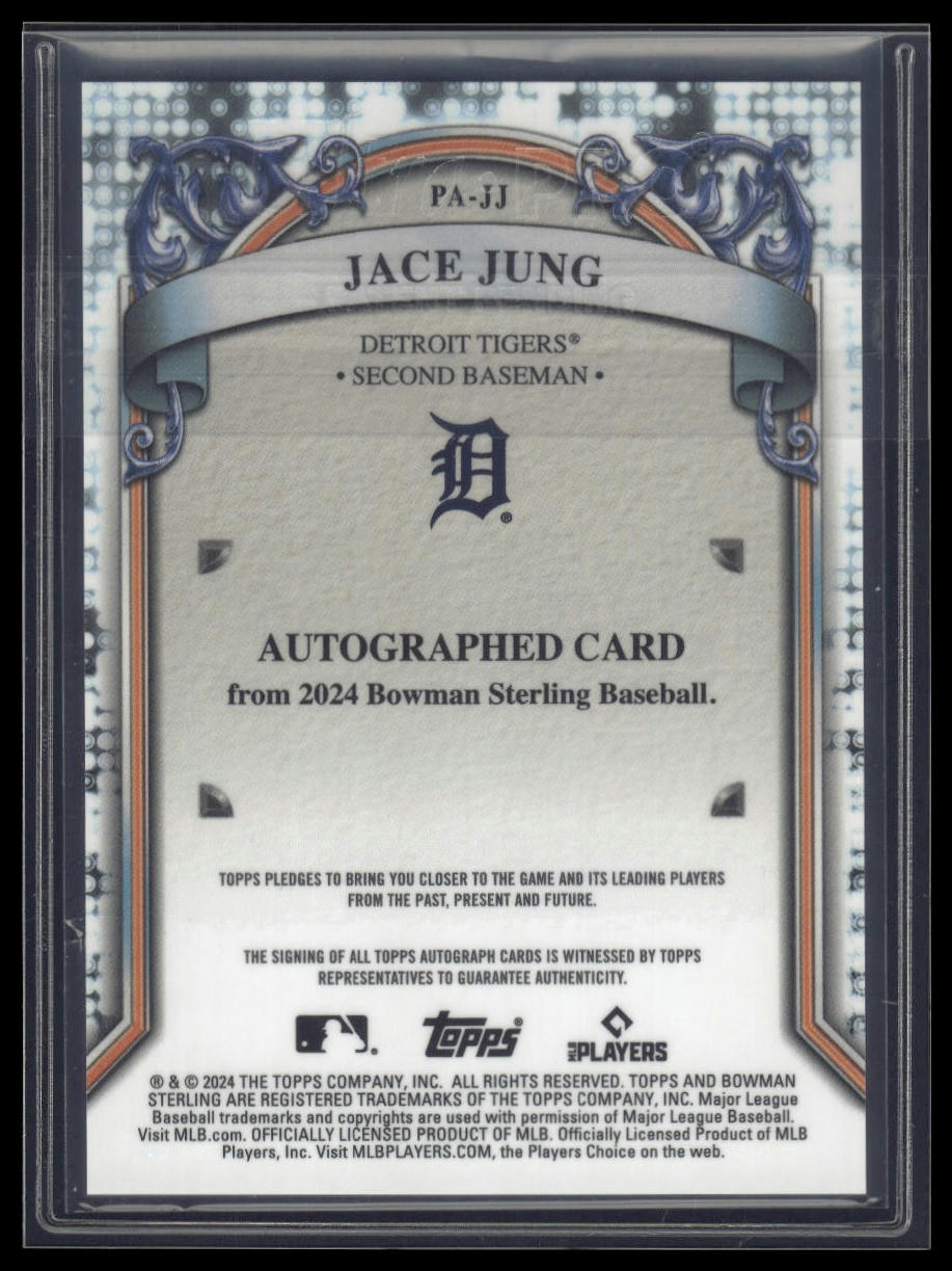 2024 Bowman Sterling #PA-JJ Jace Jung Prospect Autographs
