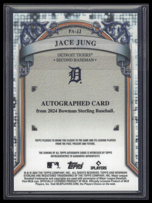 2024 Bowman Sterling #PA-JJ Jace Jung Prospect Autographs
