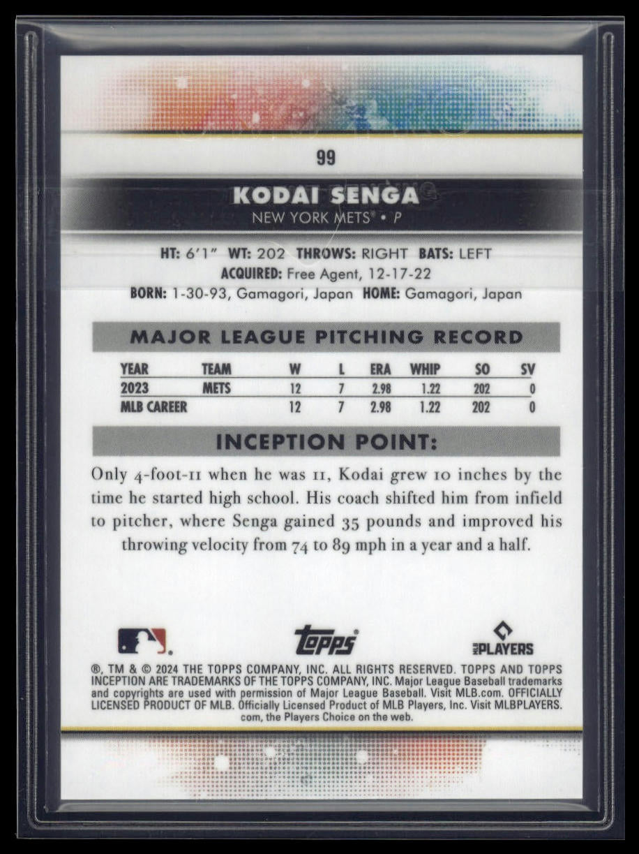 2024 Topps Inception #99 Kodai Senga