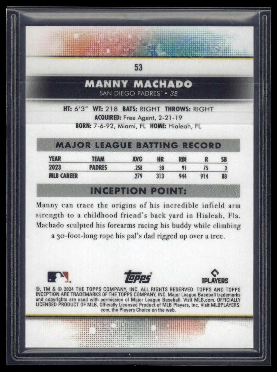 2024 Topps Inception #53 Manny Machado
