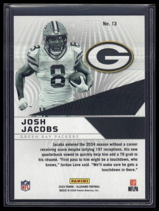 2024 Panini Illusions #13 Josh Jacobs Amazing