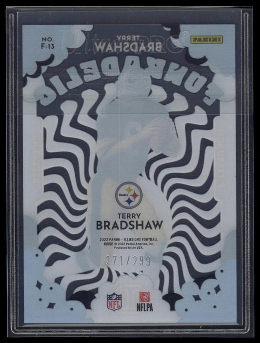 2022 Panini Illusions #F-13 Terry Bradshaw Funkadelic Light Blue #/299