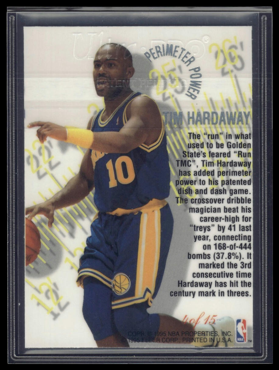 1995-96 Flair #4 Tim Hardaway Perimeter Power