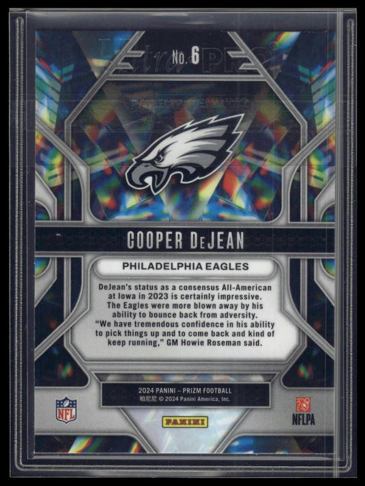 2024 Panini Prizm #6 Cooper DeJean Prizmatic