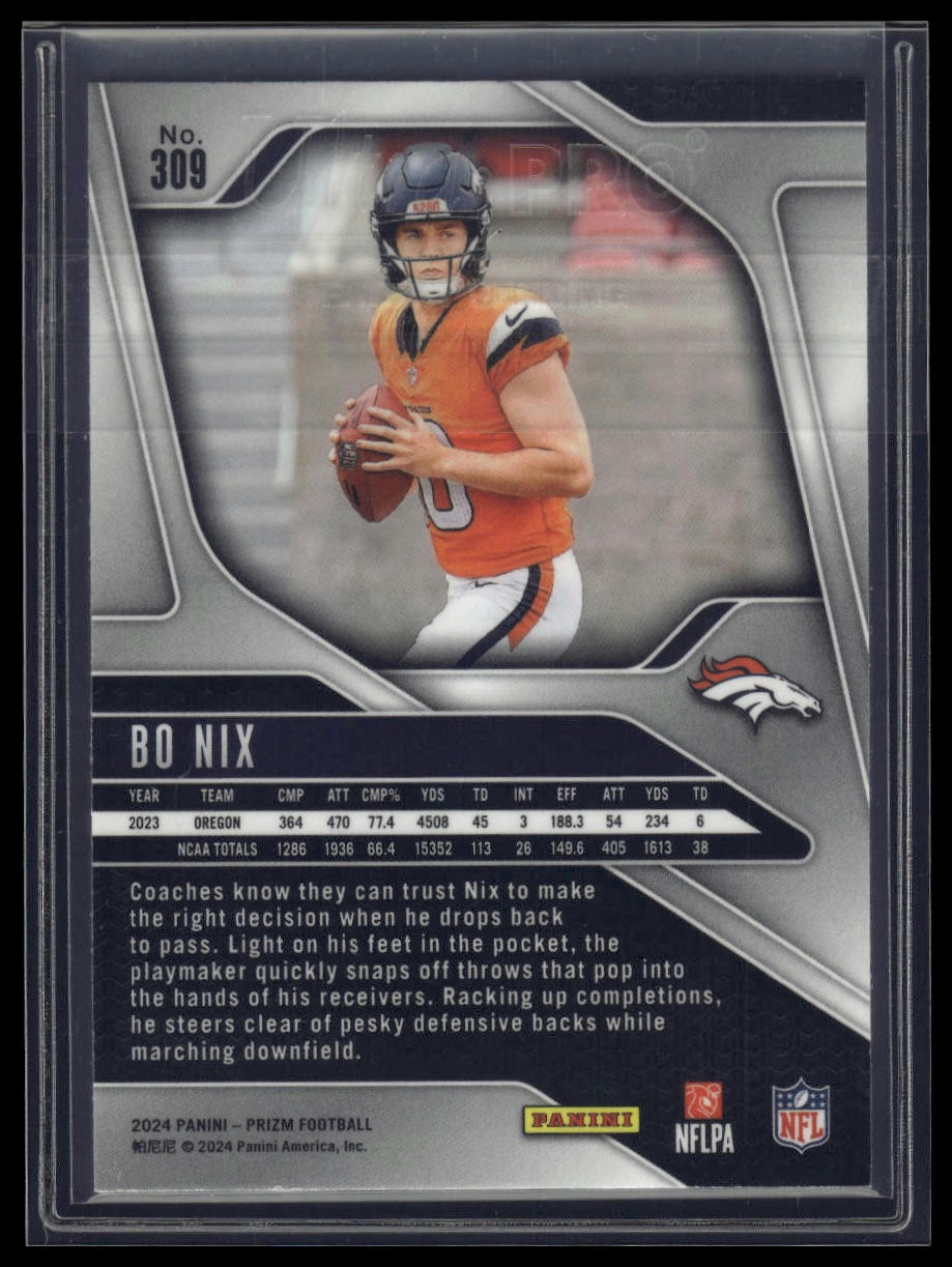 2024 Panini Prizm #309 Bo Nix