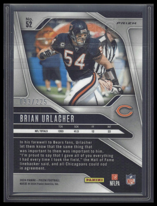 2024 Panini Prizm #52 Brian Urlacher Purple #/125